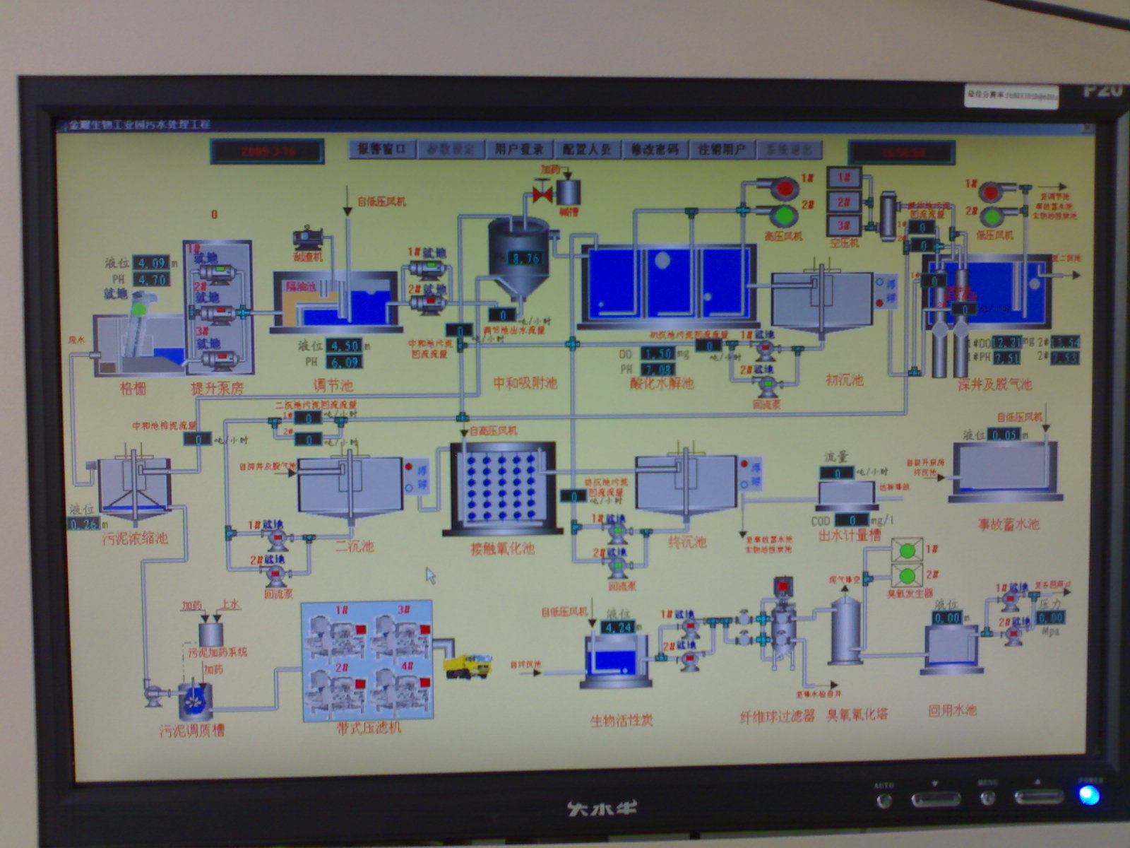 污水處理廠自動化工程（天津金耀藥業）
